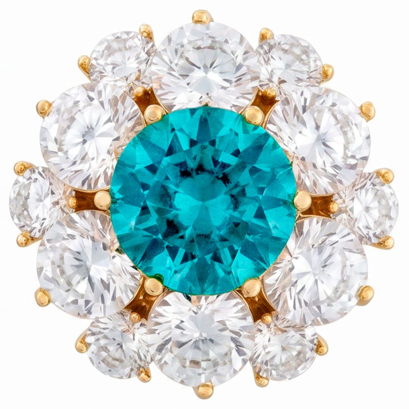 Брошь Кристалл Zircon+магнит