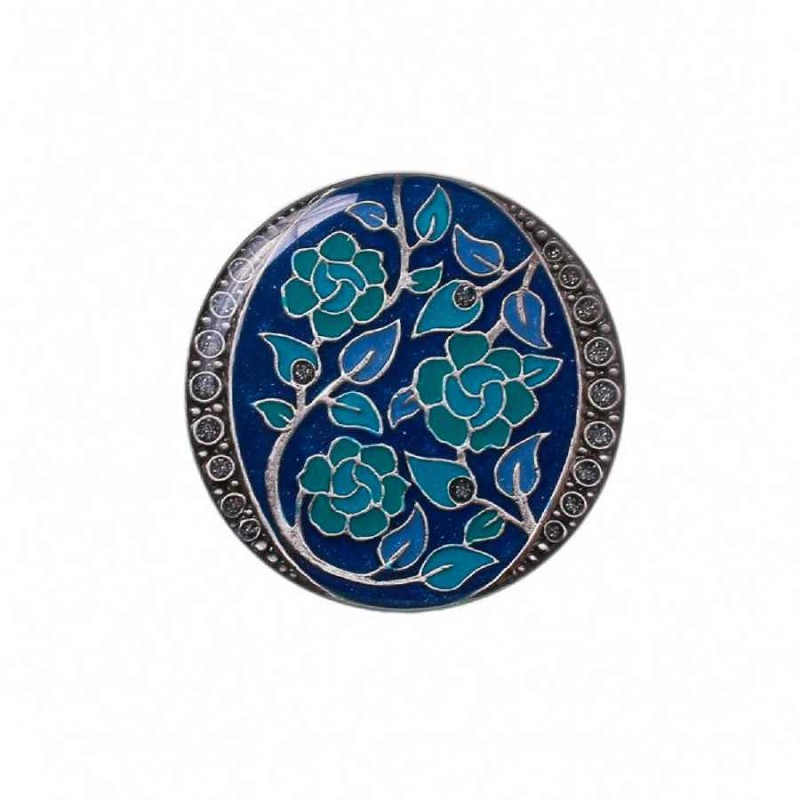 Брошь Цветы Clara Bijoux F77091-1 BL