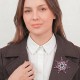 Брошь ОРЕОЛ Zircon+crystal