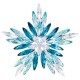 Брошь СНЕЖИНКА  Zircon+crystal