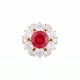 Брошь Кристалл Zircon+магнит