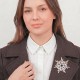 Брошь ОРЕОЛ Zircon+crystal