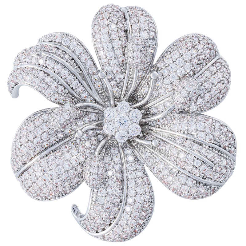 Брошь ВИОЛА Zircon