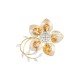 Брошь Цветок Swarovski crystal + Zircon Fiore Luna XR10675F BR/G