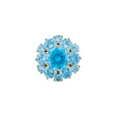 Брошь Кристалл Zircon+магнит Fiore Luna XR12099A3 BL/G