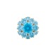 Брошь Кристалл Zircon+магнит Fiore Luna XR12099A3 BL/G