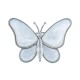 Брошь Бабочка Zircon+natural shell Fiore Luna XR06424F S