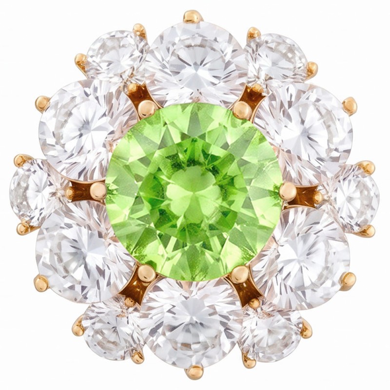 Брошь Кристалл Zircon+магнит