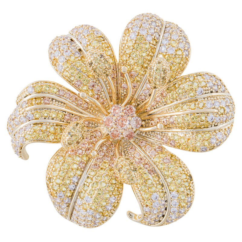 Брошь ВИОЛА Zircon
