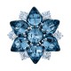 Брошь Звезда Zircon Fiore Luna XR14178A2 BL/S