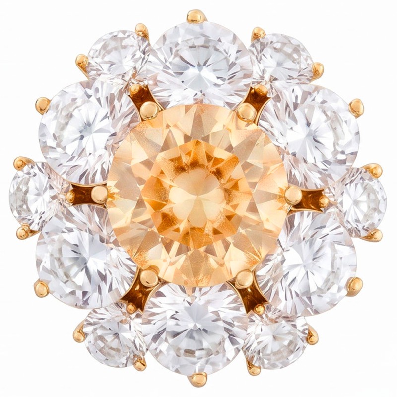 Брошь Кристалл Zircon+магнит