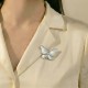 Брошь Бабочка Zircon+natural shell Fiore Luna XR06424F S
