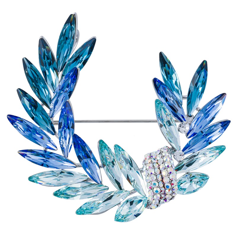 Брошь КРЫЛЬЯ Zircon+crystal