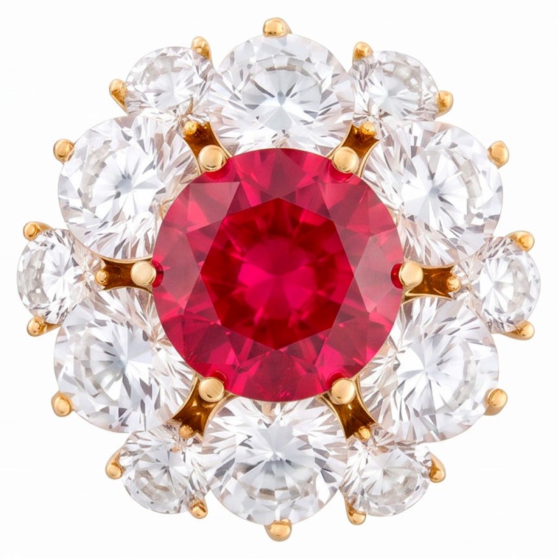 Брошь Кристалл Zircon+магнит