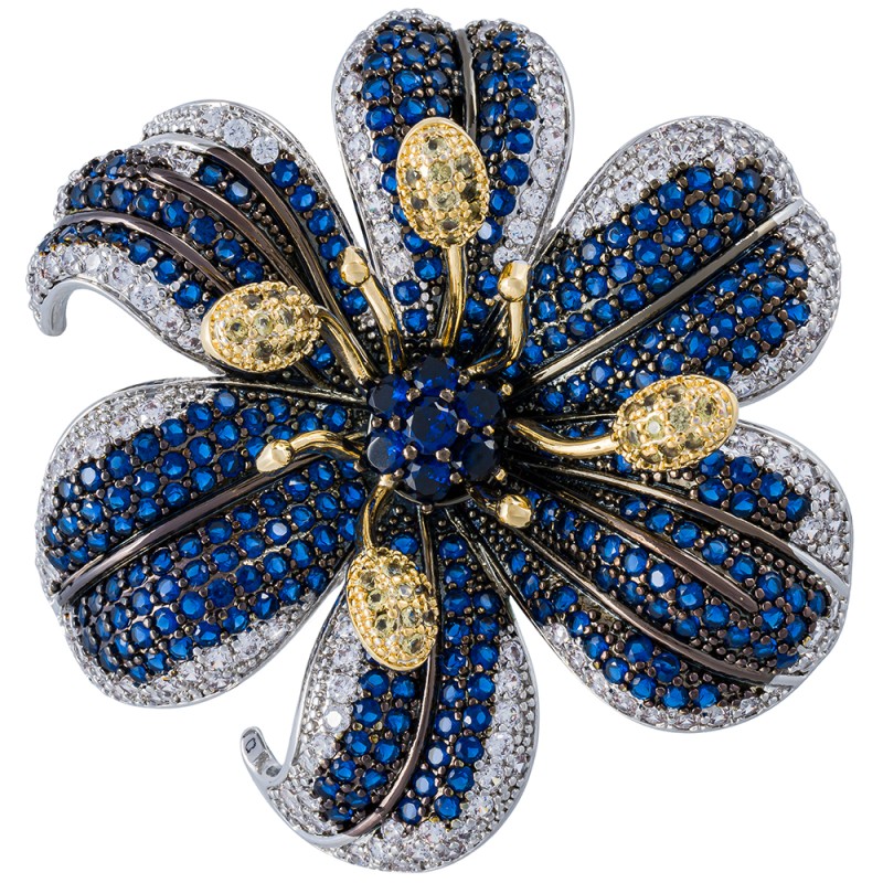 Брошь ВИОЛА Zircon