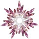 Брошь ОРЕОЛ Zircon+crystal