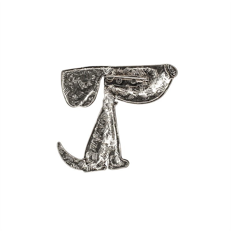 Брошь Собака зеленая Shadore XZ2291.20 G/S