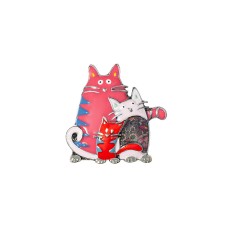 Брошь Котики Shadore XZ2051.7 R/S